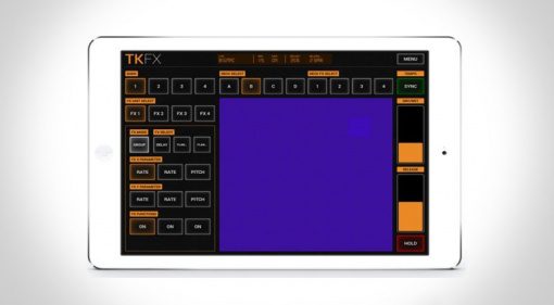 Imaginando TKFX: Traktor Effekt-Bedienung über WLAN mit virtuellen Schaltflächen und XY-Pad