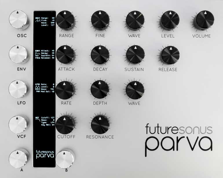 Parva Analog Synthesizer (polyphon) mit neuartigem Design