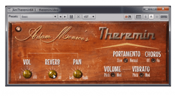 Adam Monroe Theremin Plugin AU VST OSX Windows GUI