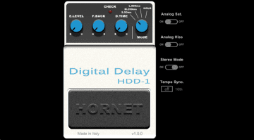 Hornet Plugin HDD-1 Digital Delay Boss DD-1 GUI