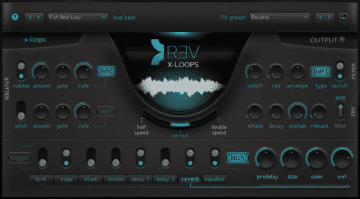 Output REV X-Loops GUI des neuen virtuellen Sample-Instruments