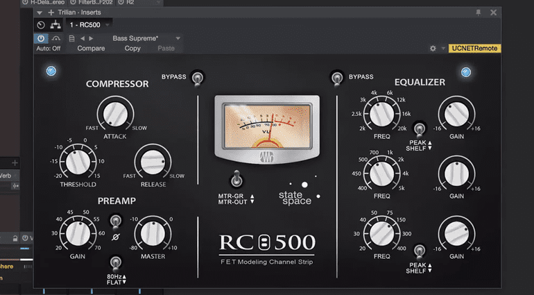 Presonus Studio One 3 Channel STrip Collection RC500 Plugin Kompressor EQ GUI