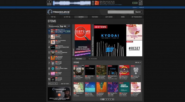 Native Instruments Stems bei Traxsource