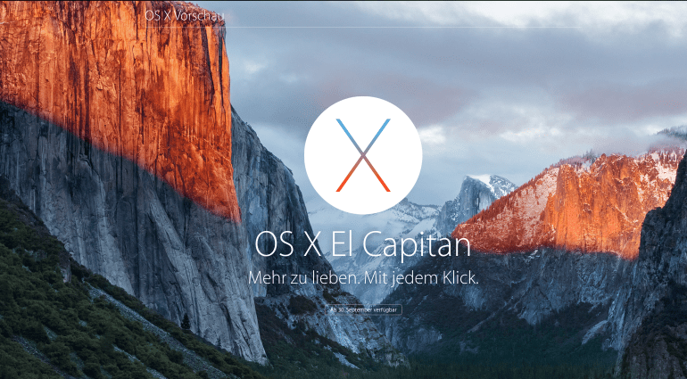 Apple OSX 10.11 El Capitan Update