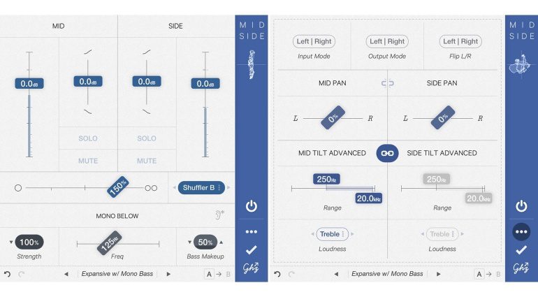 Goodhertz Midside Plugin GUI