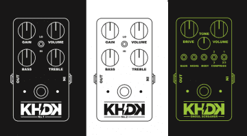 KHDK Electronics No 1 Overdrive No 2 Clean Boost Ghould Screamer Overdrive Pedal Front