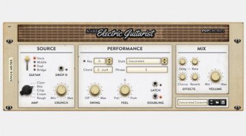 Propellerhead Reason Rack Plugin A-List Electric Guitarist Pop Chords GUI Front