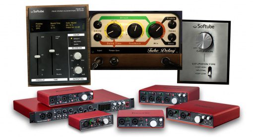 Focusrite Scarlett Clarett Saffire Suftube Saturation Knob Tube Delay TSAR-1R Reverb Time and Ton PLugin Bundle