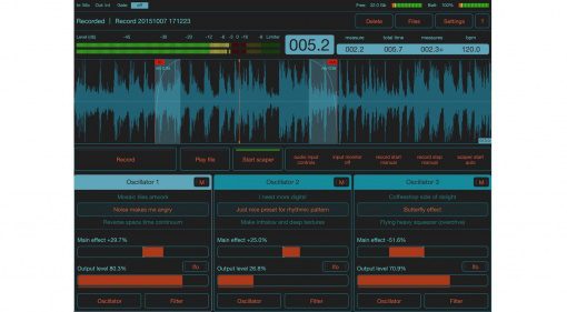 Motion Soundscape FildScaper GUI 1