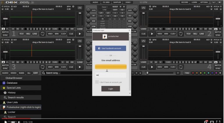 PCDJ Dex 3.5 und Pulselocker