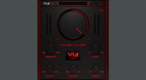 ViaDSP Crush Filter Plug-in GUI