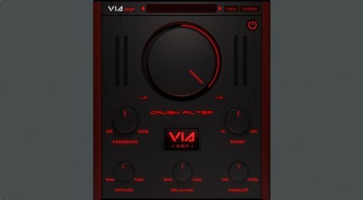 ViaDSP Crush Filter Plug-in GUI