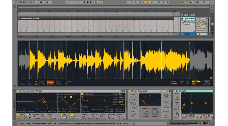 Ableton Live 9.5 Update Simpler Sampler GUI