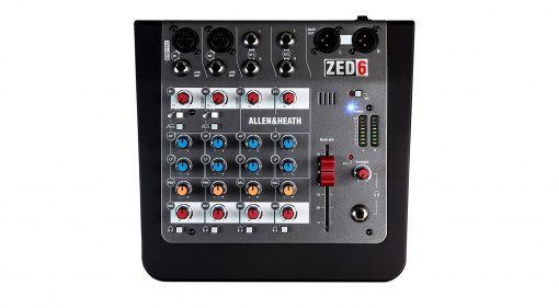 Allen & Heath ZED-6 Mixer Top View