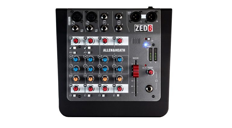 Allen & Heath ZED-6 Mixer Top View