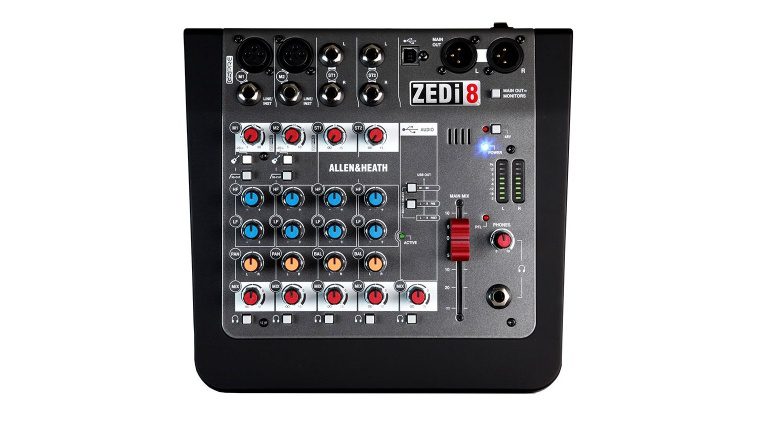 Allen & Heath ZEDi-8 Mixer Top View