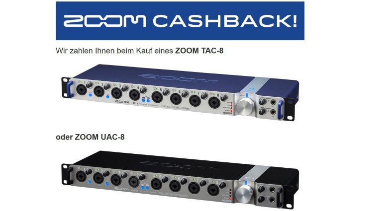 Sound Service GmbH Zoom TAC-8 UAC-8 Interface Cash Back Aktion
