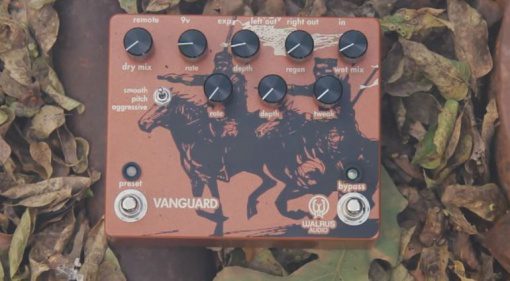 Walrus Audio Vanguard Dual Phaser Pedal Front Woods