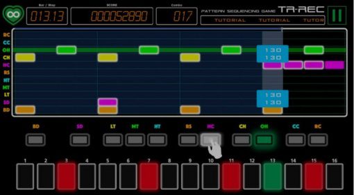 Roland TR-REC App iOS Android Smartphone Spiel Screenshot GUI