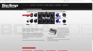 TecAmp BonaFide Bass Amp Signature Topteil Produktseite