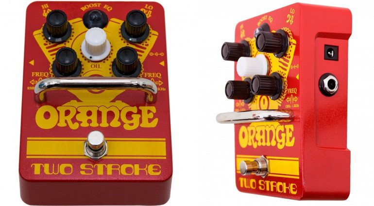 Orange Two Stroke EQ Pedal Front