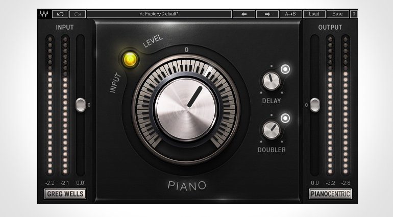 Waves Greg Wells PianoCentric Plug-in GUI smal