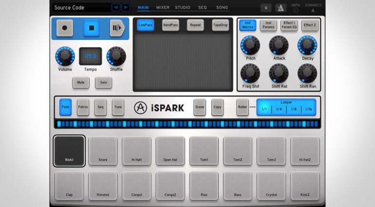 Arturia iSpark - der Drumsequenzer wird portabler