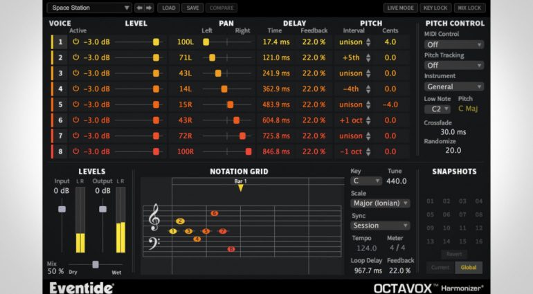 Eventide Octavox Harmonizer - MIDI-steuerbarer Harmonizer für eure DAW