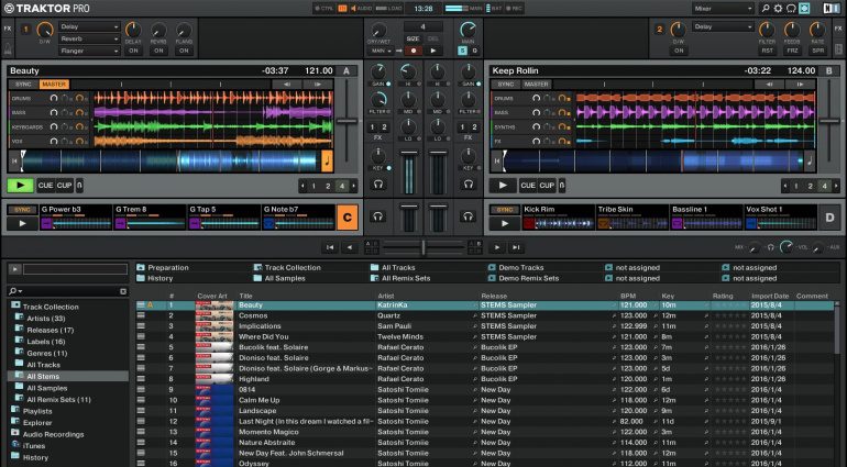 Native Instruments Traktor Pro 2.10.1 mit Stem View