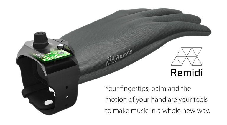 Remidi T8 MIDI Glove Handschuh Kickstarter Crwodfunding