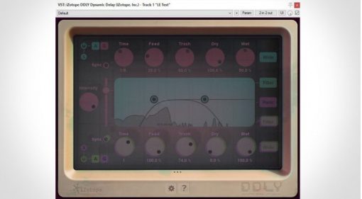 iZotope DDLY Delay Plug-IN GUI