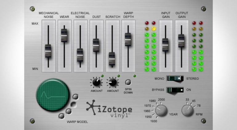 iZotope Vinyl - das Comeback des digitalen Plattenknisterns