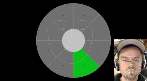 Eye Conductor MIDI Controller Augen Tracking GUI