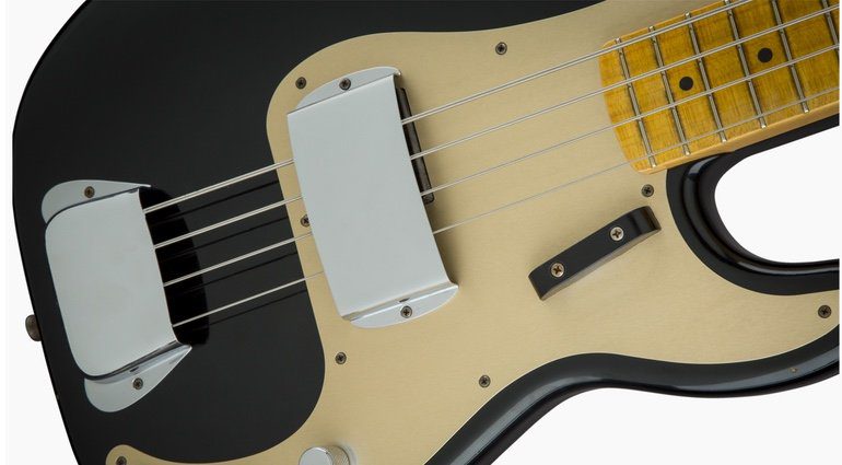 Fender Custom Shop Journeyman 1957 Relic Precision Bass Black Front