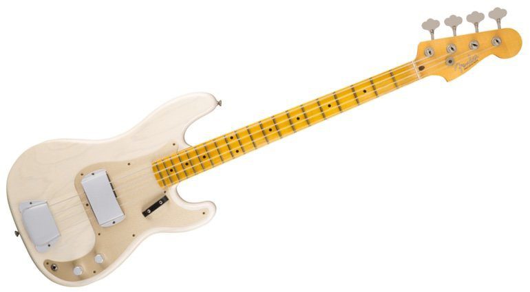 Fender Custom Shop Journeyman 1957 Relic Precision Bass White Blonde Front