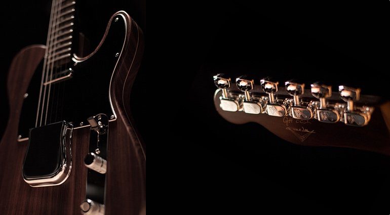 Fender George Harrison Tribute Rosewood Telecaster Body Headstock