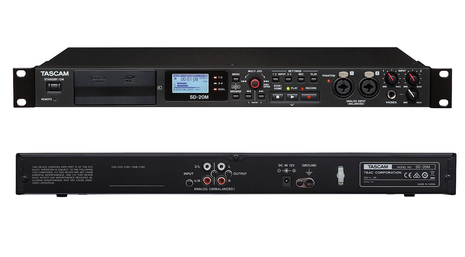 Tascam SD-20M – Vierspur Rack Recorder zum kleinen Preis - gearnews.de