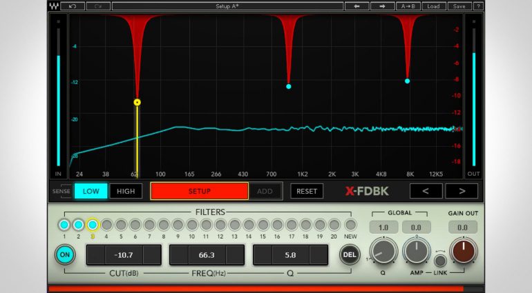 Waves X-FDBK - automatische Feedback Eliminierung durch ein Plug-in