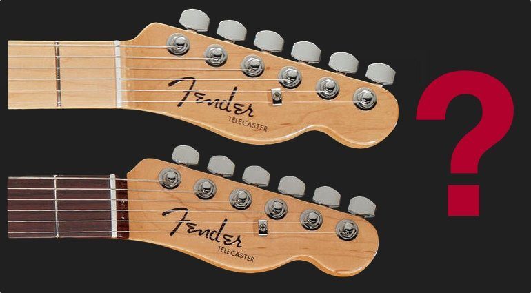 Fender Telecaster Fingerboard Griffbrett Holz Unterschied Blindtest