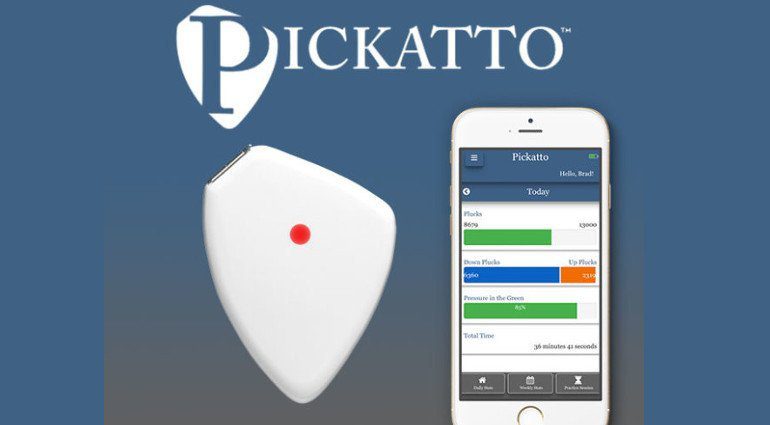 Pickatto Plektrum Bluetooth Indiegogo Crowdfunding App Front