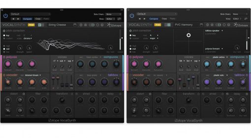 iZotope Vocal Synth Plug-in Effekt GUI