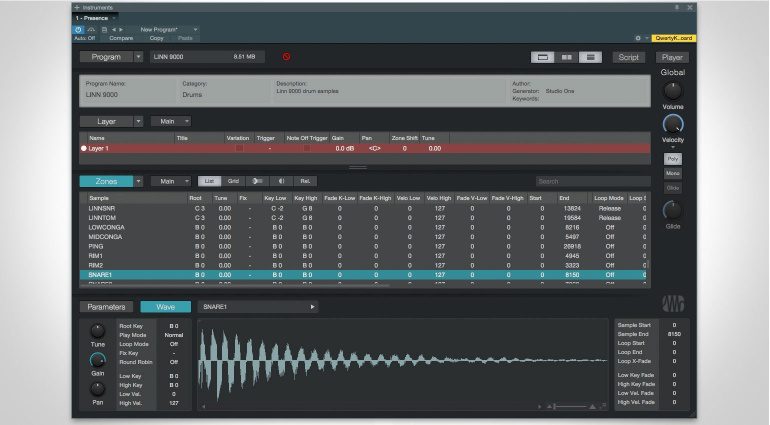 Presonus Presence XT Editor GUI