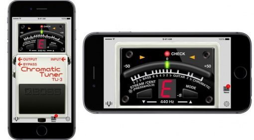 Boss Tuner App iPhone iOS Android GUI TU-3