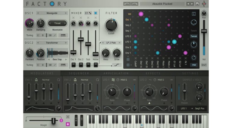 Sugar Bytes Factory - ein virtuell modularer Synthesizer mit vielversprechenden Extras