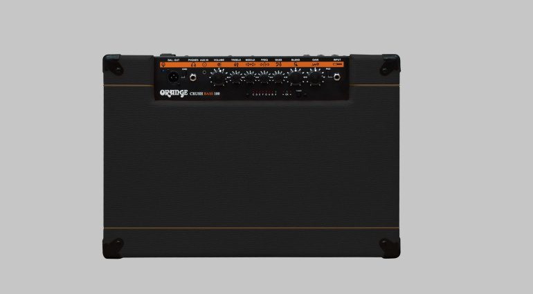 Orange Bass Crush 100 Top View Regler