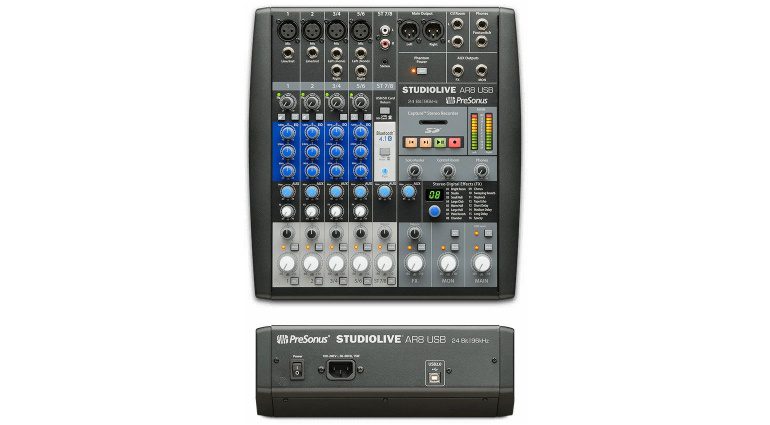 Presonus StudioLive AR8 USB Front Back