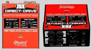 Radial Engineering JDX Direct Drive DI Box Gitarrenamp Simulation Front Back Inputs