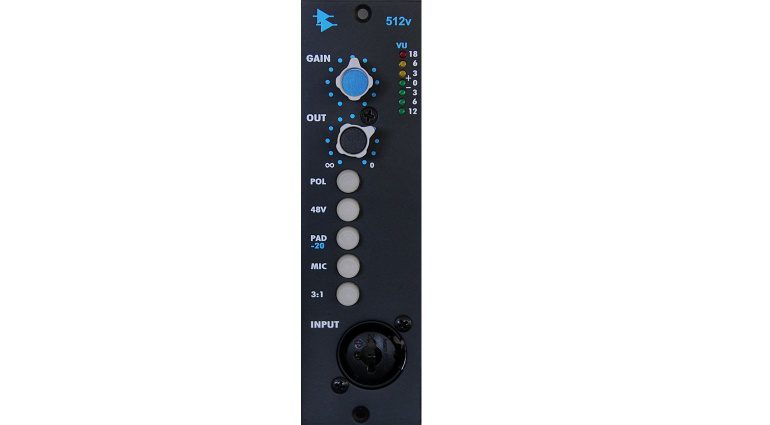 API 512V 500 Modul Mic Line Preamp Front Solo