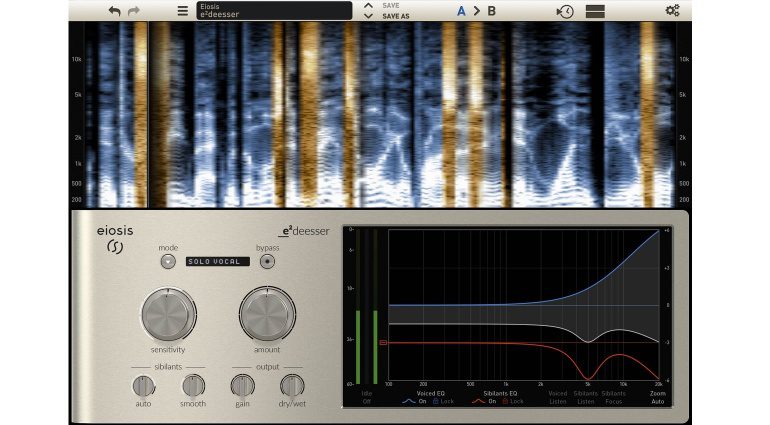 Eiosis E2DeEsser Plug-in GUI