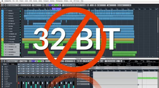 Steinberg Cubase GUI 32 Bit Support Dropped